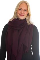Cashmere Sjaal – Sjaal – 100% Cashmere – Warm & Zacht – Duurzaam gemaakt - Aubergine