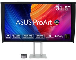 ASUS ProArt Display OLED PA32UCDMR-K - Professional Monitor - 4K UHD - QD-OLED - USB-C 96W Power Delivery - ProArt CaliContrO MCA02 3-in-1 Colorimeter - 240Hz - 0.1ms - 32 Inch