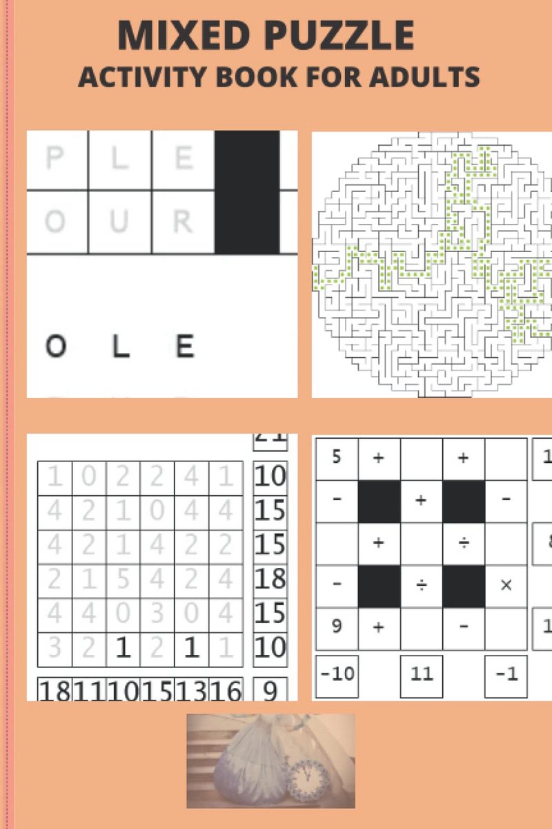 Puzzelboek voor Volwassenen en Senioren met Diverse Activiteiten