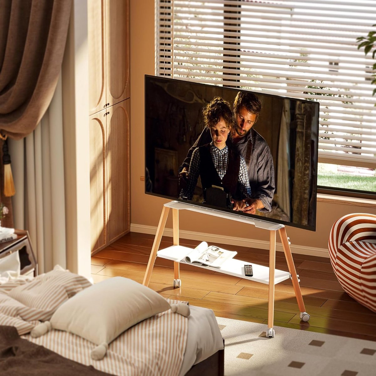Televisie staand met wielen 49-75 Inch tot 40 kg.