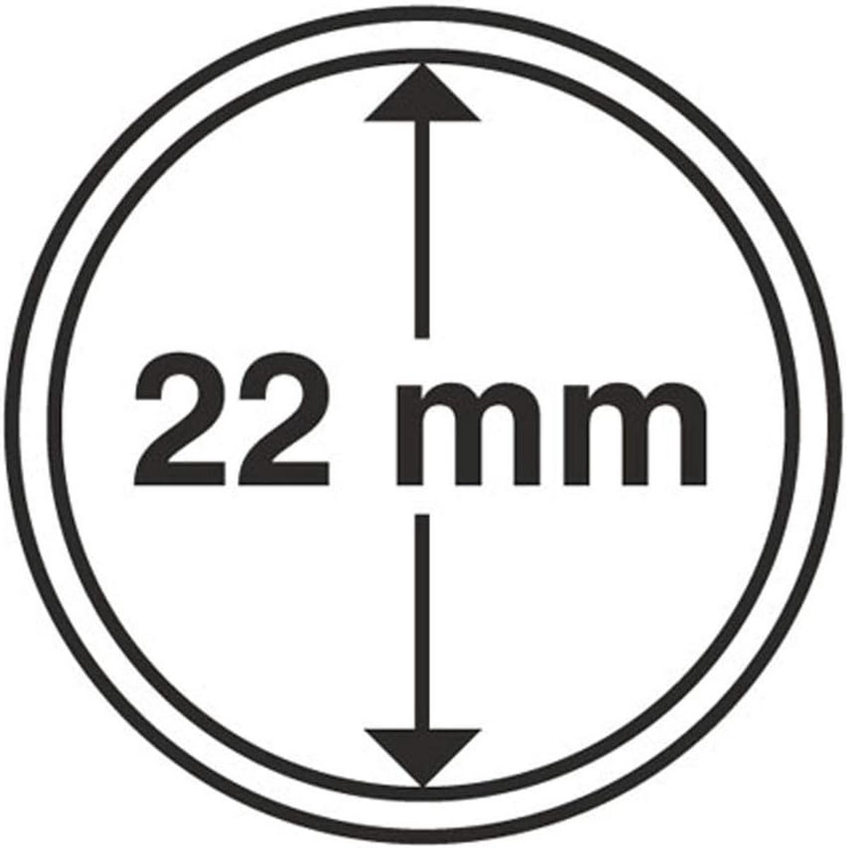 Luchtdichte Muntcapsules voor Goud en Zilver, diverse maten 14-62 mm, 10 stuks