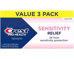Crest Sensitivity Tandpasta 3-Pack · Verlicht Tandgevoeligheid, Versterkt Tandvlees & Beschermt tegen Gaatjes