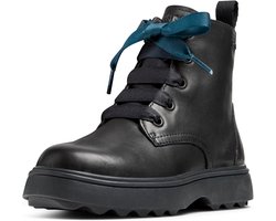 Robuuste Zwarte Enkellaarzen met Veters voor Kinderen – Goede Grip