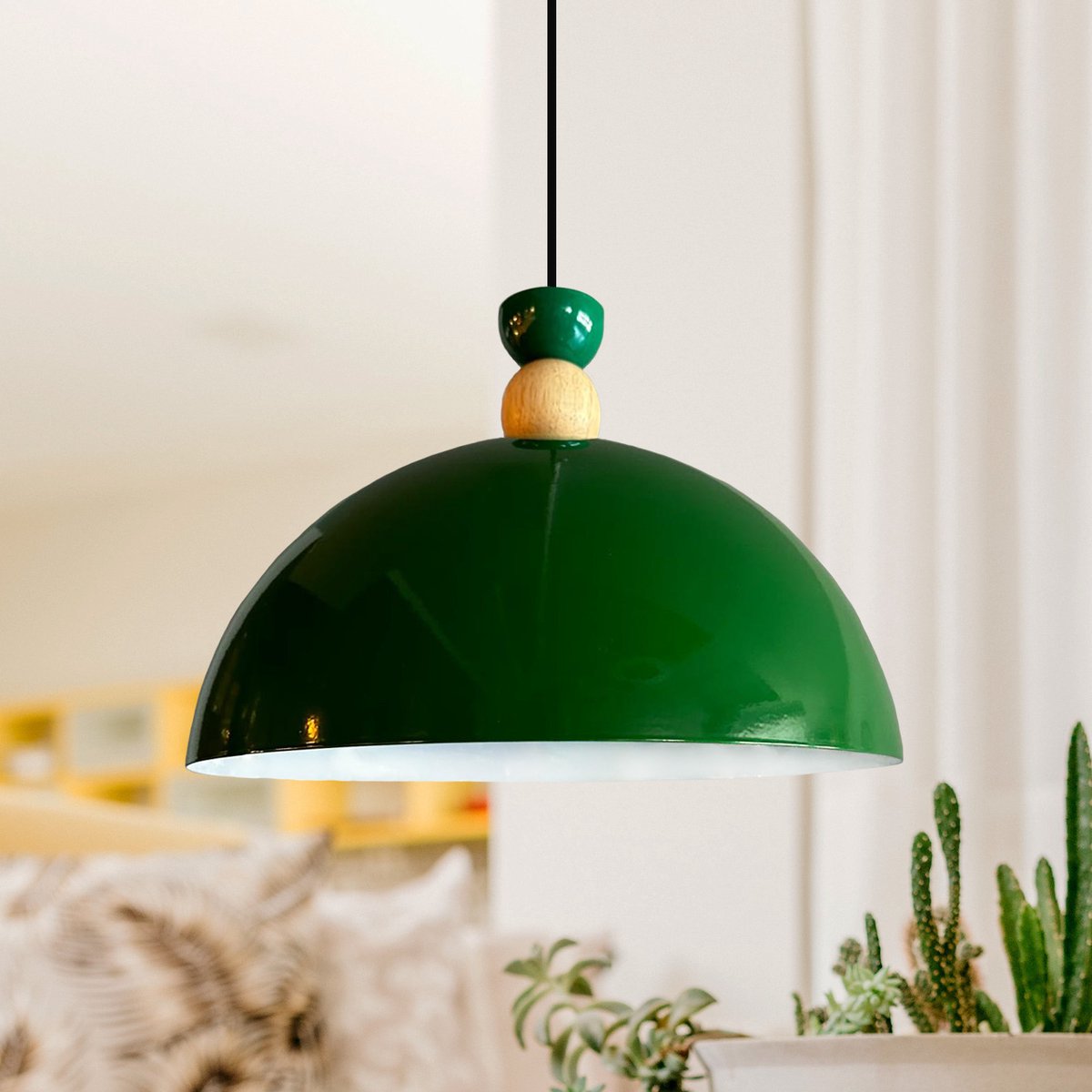 Bamyum Yimpi Hanglamp Industrieel Metaal Ø30 cm, Vintage Hanglamp, E27 Pendellamp