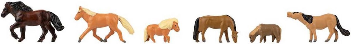 Modelbouwset Paarden en Pony's 1:160
