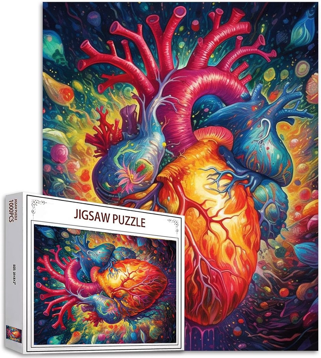 1000 Stuks Puzzel voor Volwassenen: Uniek Menselijk Orgaan Kunstwerk