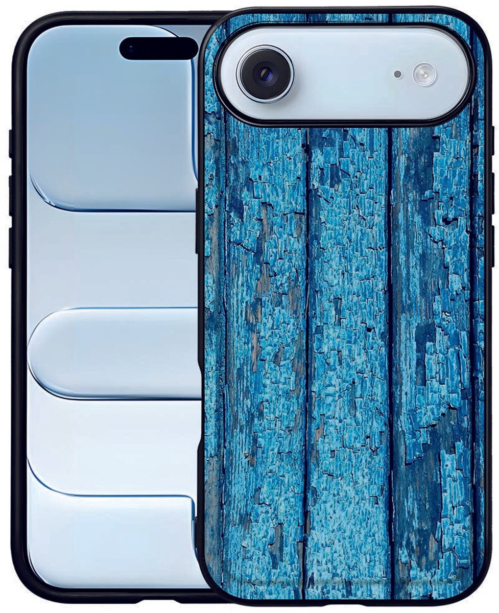 Wood Blue TPU Hoesje iPhone Air