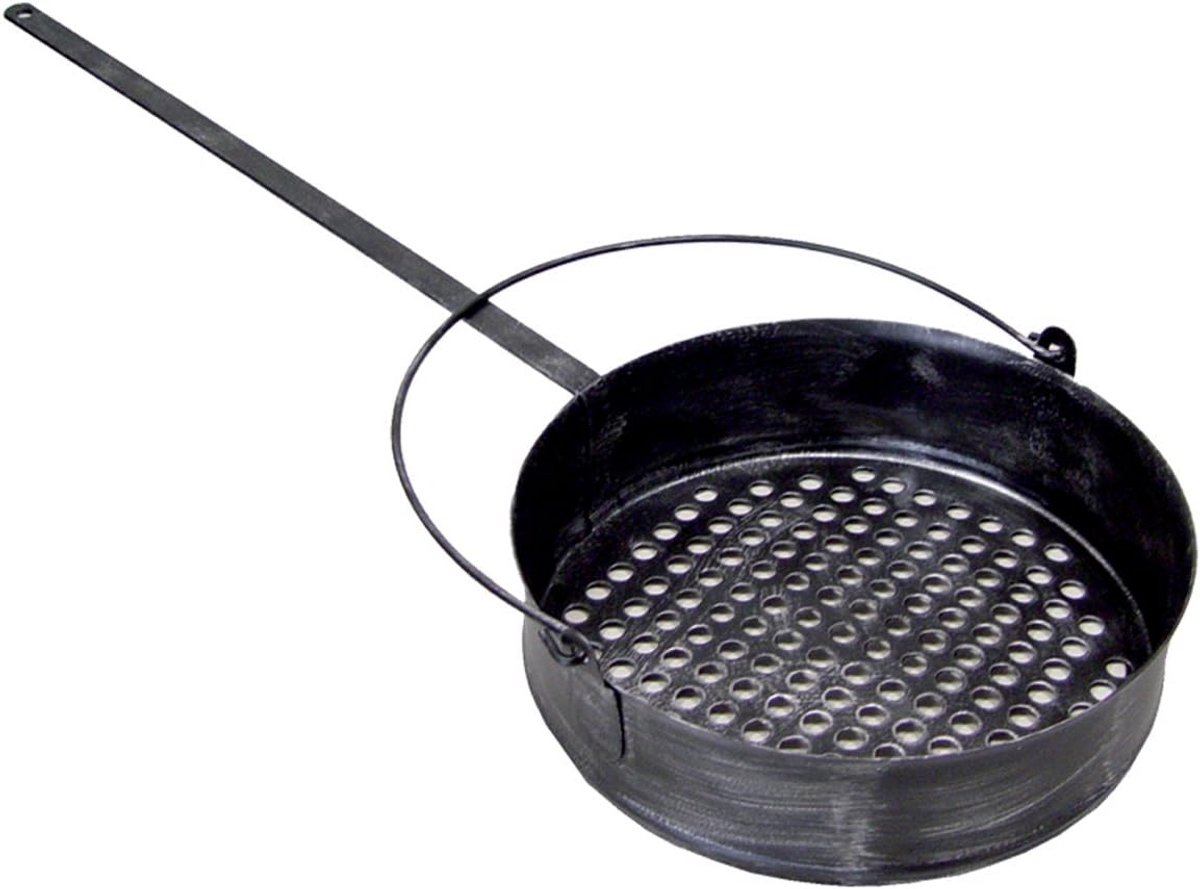 Degelijke Gietijzeren Braadpan Rond 30 cm Zwart