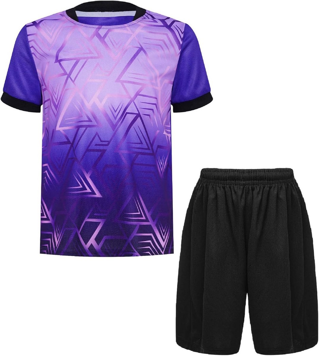Sportkleding Set Jongens - Korte Mouwen Shirt en Korte Broek - Trainingspak voor Voetbal en Basketbal