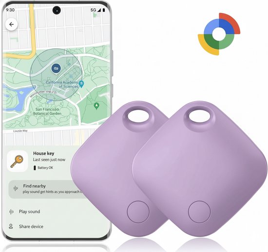 Android Tracker- 2 stuks - Smart Tracker - Bluetooth Tracker - Real ...