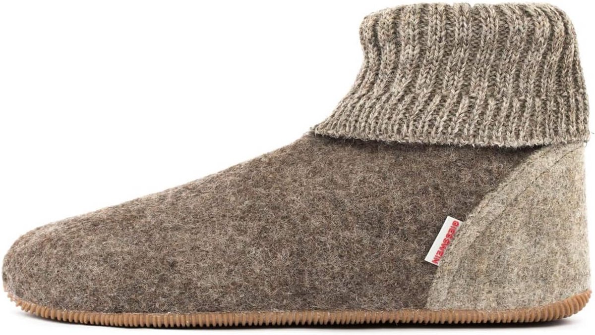 Warme Vilten Pantoffels met Stevige Zool - Antislip Huisschoenen Uniseks
