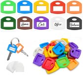 50 Stuks Set - Sleutel Hoes - Sleutelhoes - Sleutelring - Sleutel caps - Gekleurde Sleutelhoezen - voor Huis, Kantoor en Garage - Geschikt voor Classificatie Van Kamersleutels