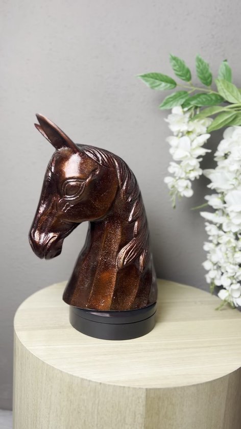 Unieke As Urn - 2 Liter - Handgemaakte Hart urn - Urn - Urn voor Paarden - Crematie Urn - Uniek - Voor Huisdieren of Menselijk As - Crematie As - Decoratie Urn - Horse