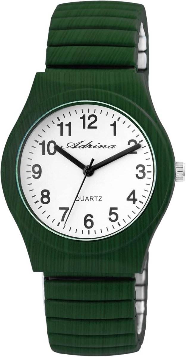 Dameshorloge RVS Armband Analoge Quartz Tijdsaanduiding Wit Wijzerplaat