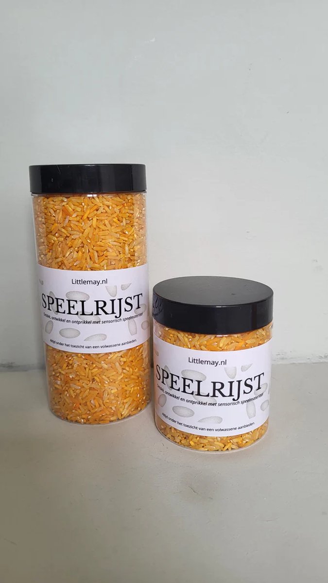 Gekleurde speelrijst | Oranje | 500gr