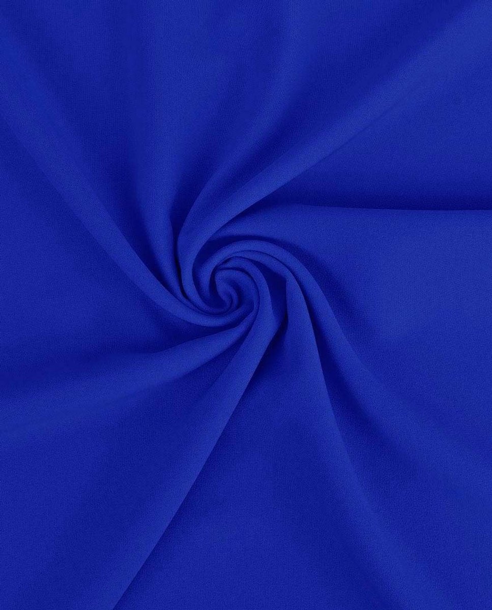 Burlington Stof Uni per Meter – Kobalt Blauw – Stevig & Vormvast – Texture Stof – Voor Broeken, Rokken & Colberts