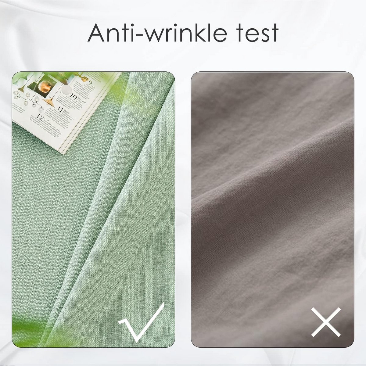 Waterdicht Rechthoekig Tafelkleed met Linnenlook - Afwasbaar en Duurzaam