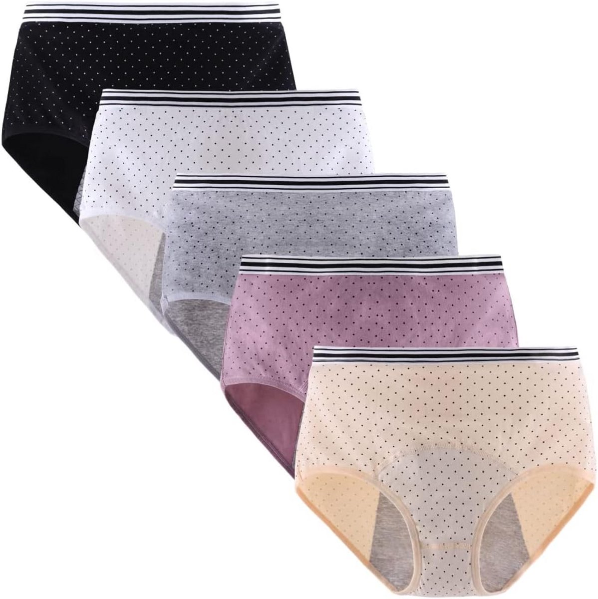 Dames slips met hoge absorptie voor zware menstruatie - 5 stuks
