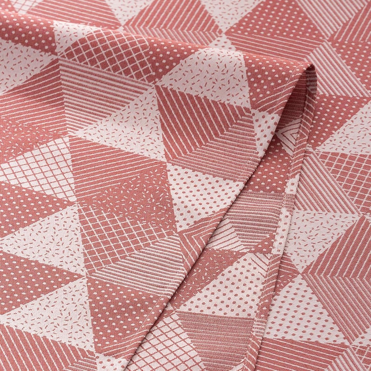 Vuilafstotend Rechthoekig Tafelkleed Jacquard Waterdicht 140x240 cm Baksteenkleur