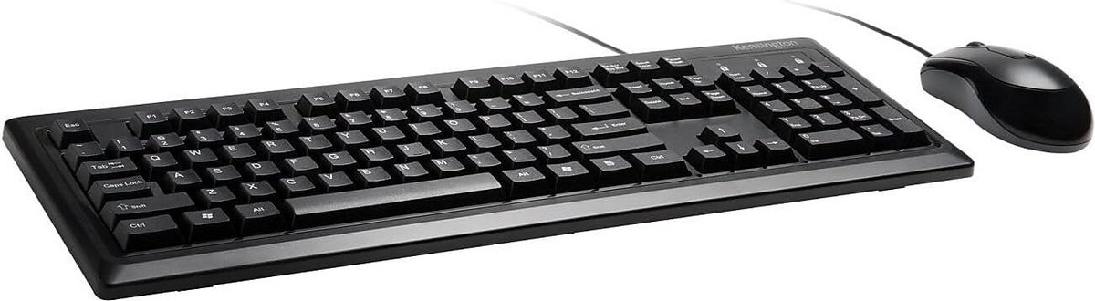 Bedraad Toetsenbord en Muis Set - Optische USB Muis en QWERTY Toetsencombinatie