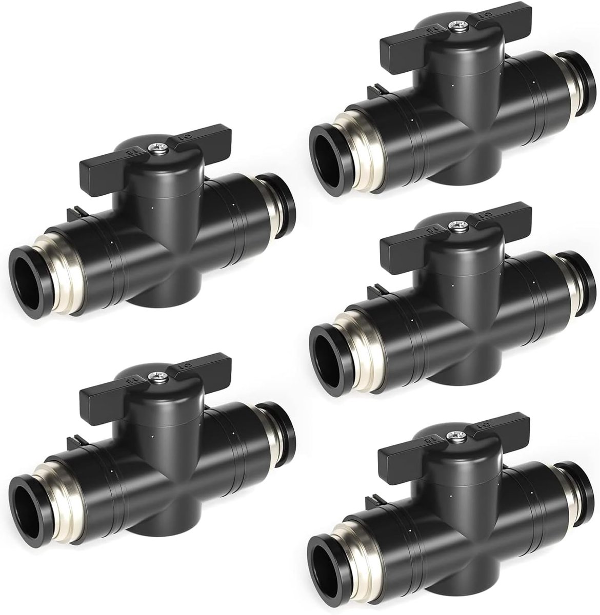 Kogelklep Set - Luchtstroomregelaar - Pneumatische Systemen - Snelle Koppeling - 4mm OD