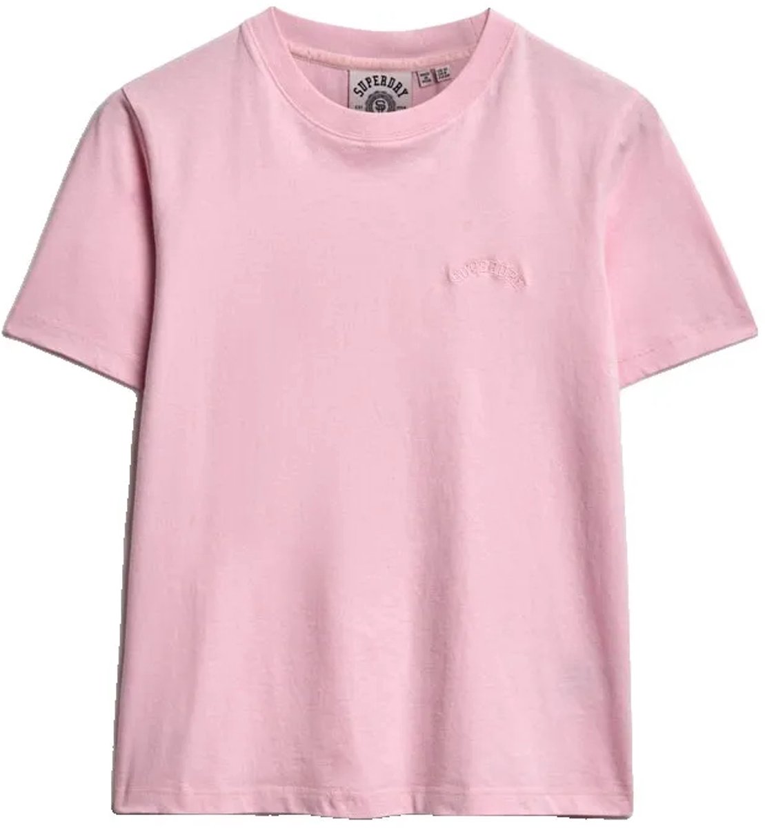 Superdry Essentieel Logo Geborduurd T-shirt Heren Roze