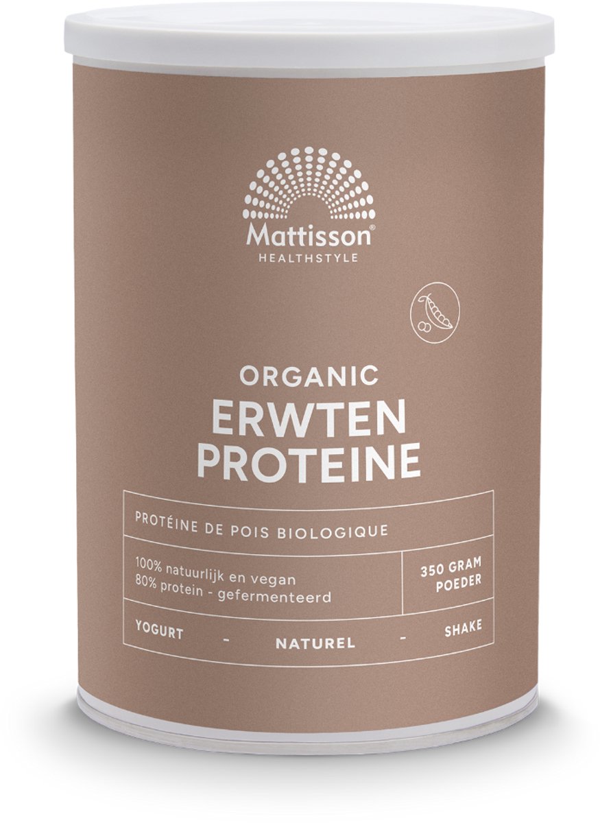 Mattisson - Biologische Erwten Proteïne 80% - 350 g