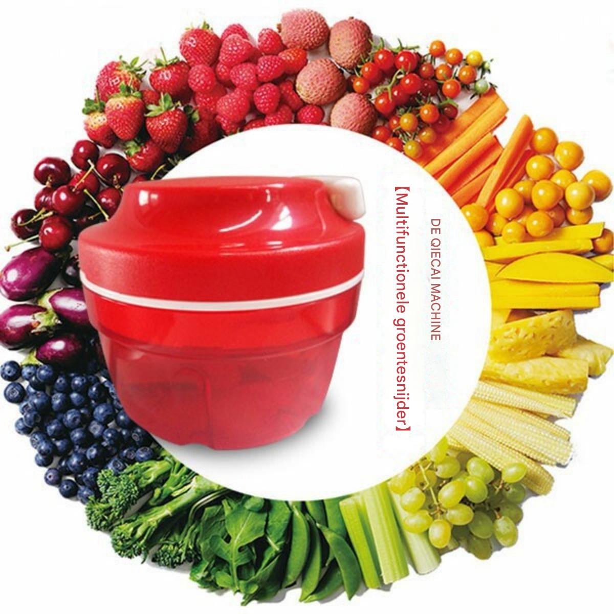 Uienhakker - 5-pack - Keukensnijder - Groentensnijder Multifunctioneel - Uiensnijder - Groentesnijder - Mini chopper