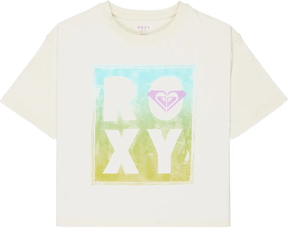 Roxy Daisyloose Beach T-shirt Met Korte Mouwen 12 Years Meisje Coconut Milk
