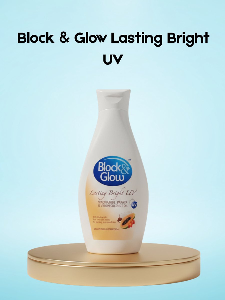 Block & Glow Lasting Bright UV – Lichtgewicht Getinte Zonnecrème – Beschermt tegen UVA & UVB, Helpt de Huidtint te Egaliseren & Geeft een Stralende Finish – Hydrateert, Verfrist & Zorgt voor een Gezonde, Beschermde Huid