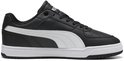 Zwarte Puma sneaker met witte Puma-streep en witte zool.