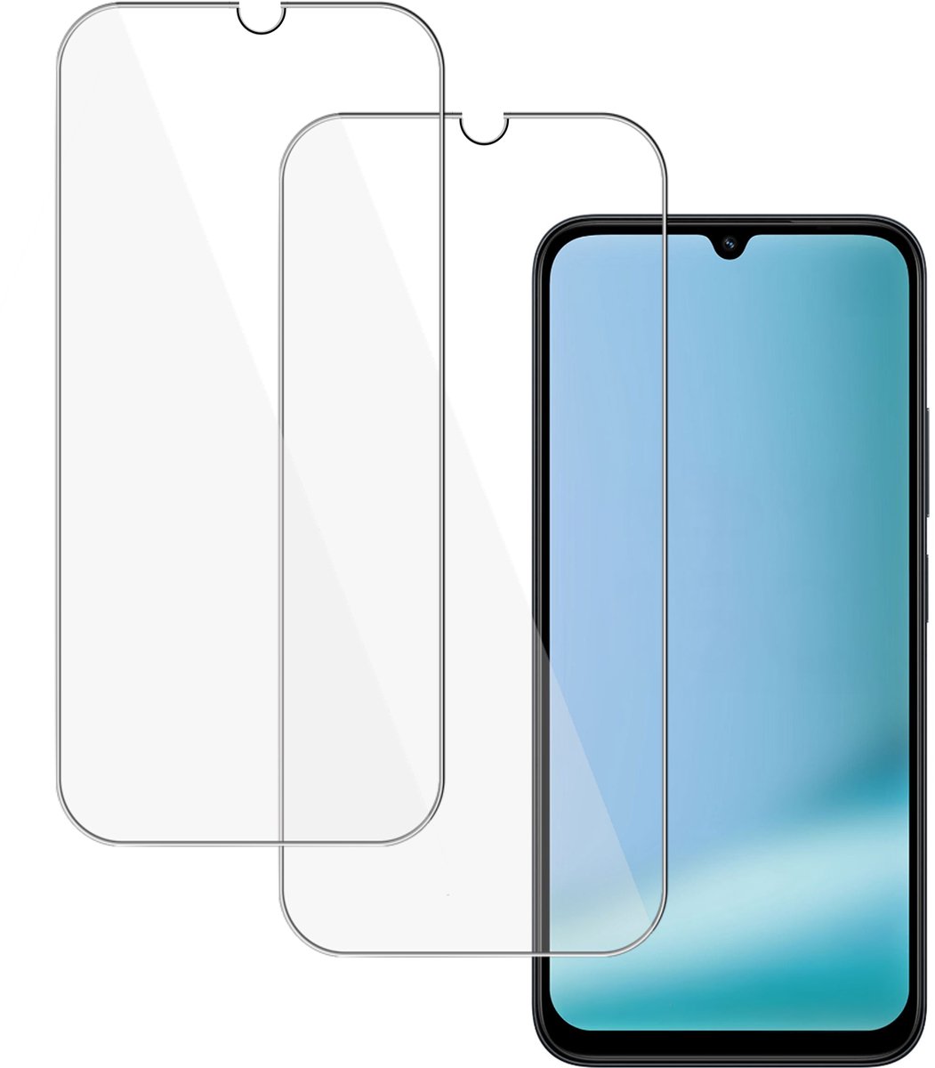 Proteq Screenprotector 2x geschikt voor Xiaomi Redmi 15C – Gehard Glas – Rounded – Proteqt+ – Krasbestendig