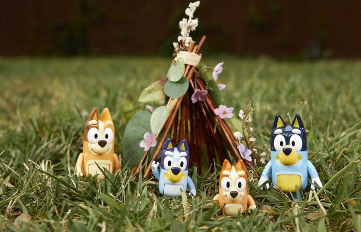 BLUEY - 4 speelfiguren Familie: Bluey, Bingo, Bandit & Chilli - Speelfigurenset — afbeelding 10