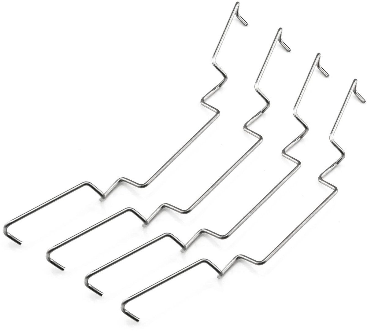 Ventilator Clips - Bevestigingshaken - Warmteafvoer - Roestvrij staal - 4 x 9 cm