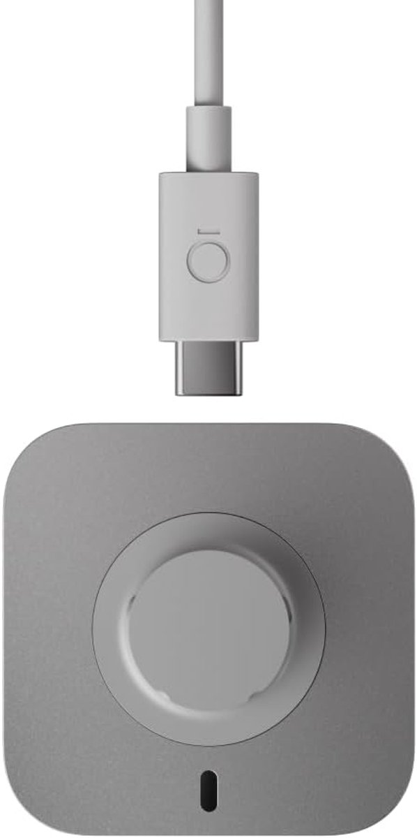 Oplaadstation Ring - Oplader Smartring - Batterij Opladen - Snel Opladen - 4.6 x 4.6 cm - Grijs
