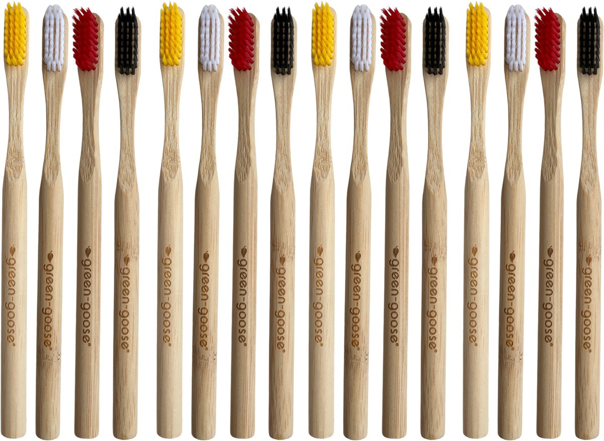 15 stuks Bamboo tandenborstel - ECO Tandenborstel Bamboe - handtandenborstel -Natuurvriendelijk -15X Bamboe tandenborstel (zacht) |Natural Bamboo | Gratis verzending | Bamboo tandenborstel | 100% BPA-vrij | natuurlijk afbreekbaar | Beige