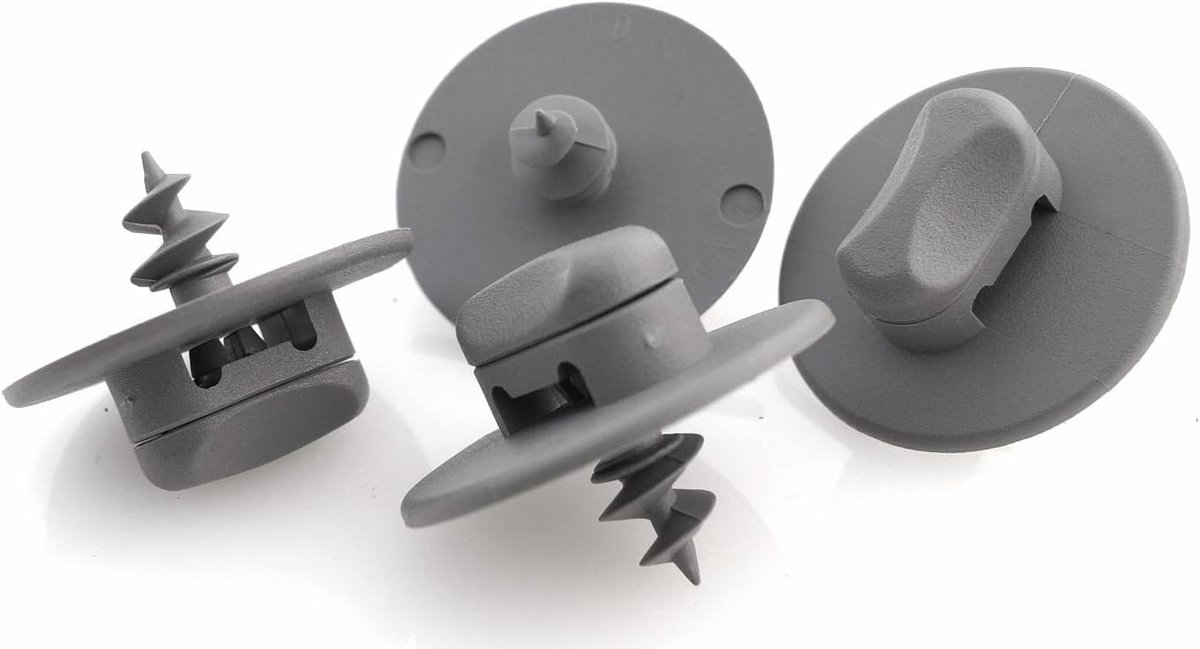 Vloermat Bevestiging - Draaibare Clips - Auto Interieur - Ovale Houder - Grijs