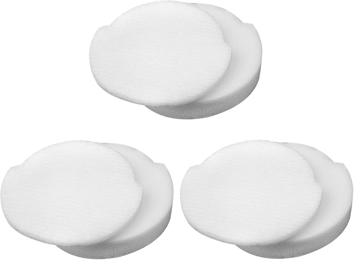 Set van 3 sponsfilters geschikt voor de Shark NZ850UK Lift-Away stofzuiger zonder stofzak.