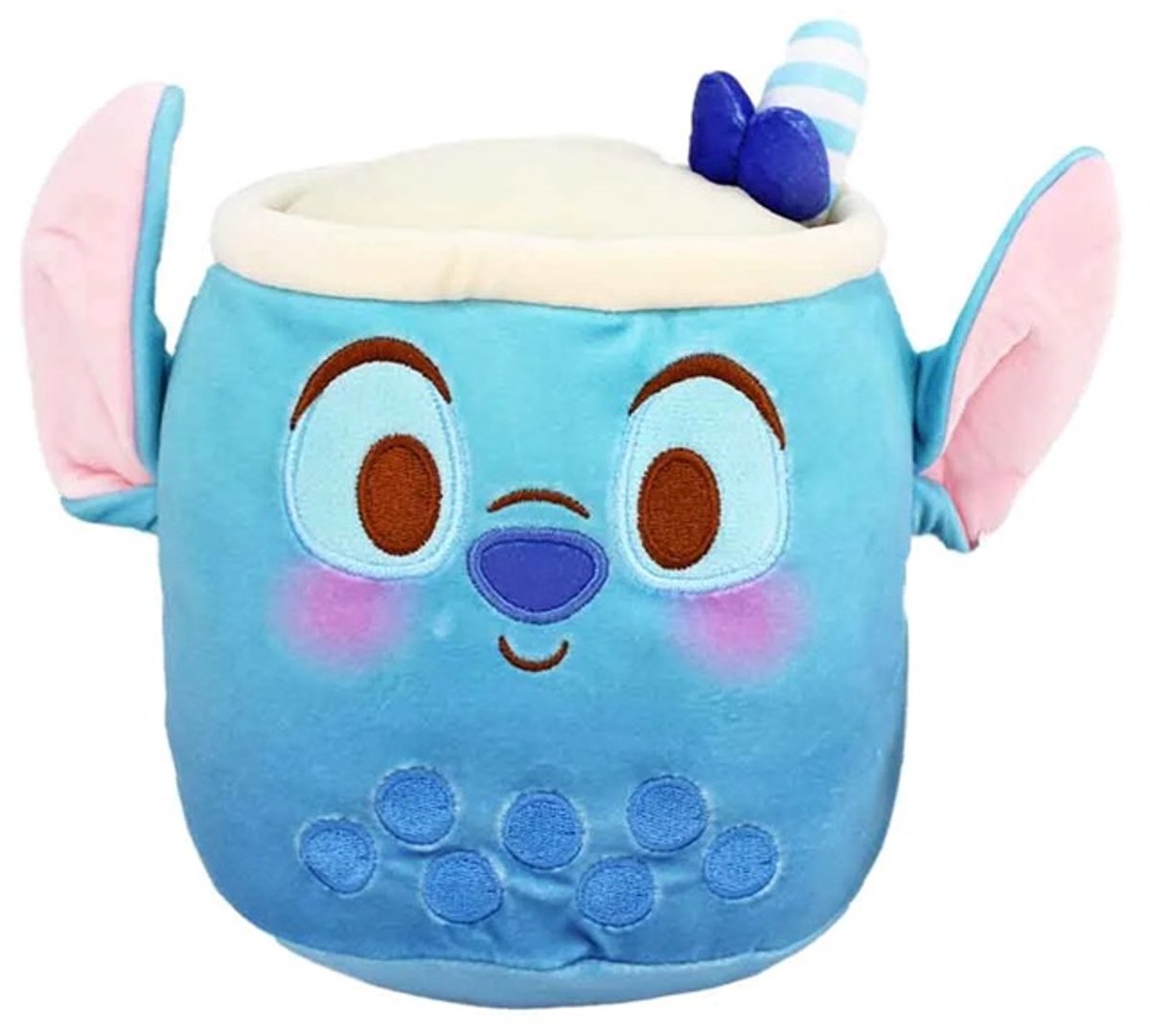 Disney Stitch Bubble Tea knuffel 22 cm - Super zacht materiaal - Squeeze - Kussen