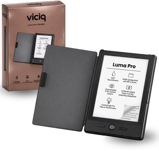 Viciq Luma Pro E-reader 2026 - 6 Inch Touchscreen met - Viciq - €143,00