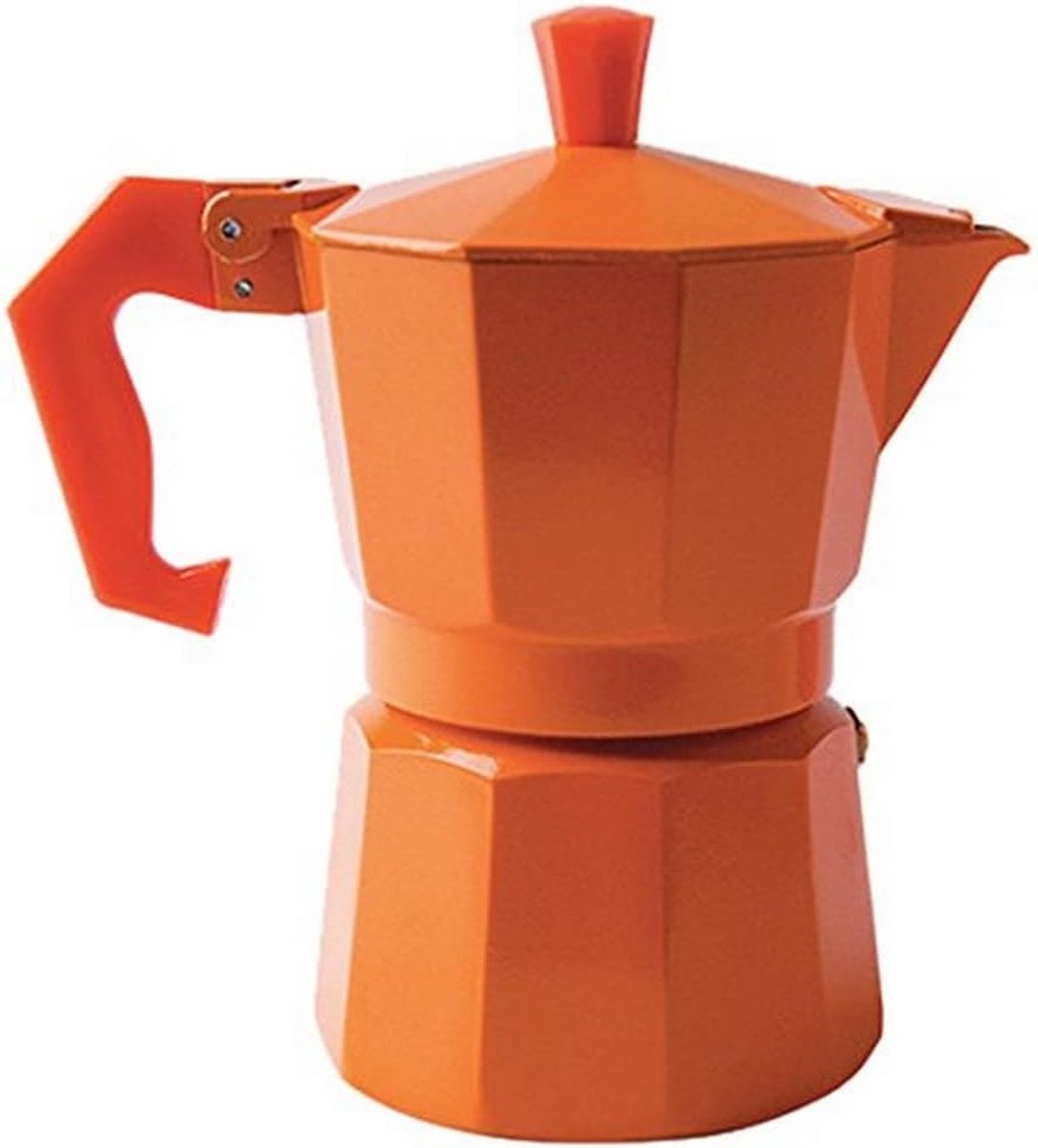Koffiezetapparaat - Mokkapot - Espresso Maken - Duurzame Afdichting - 1 Kopje - Oranje