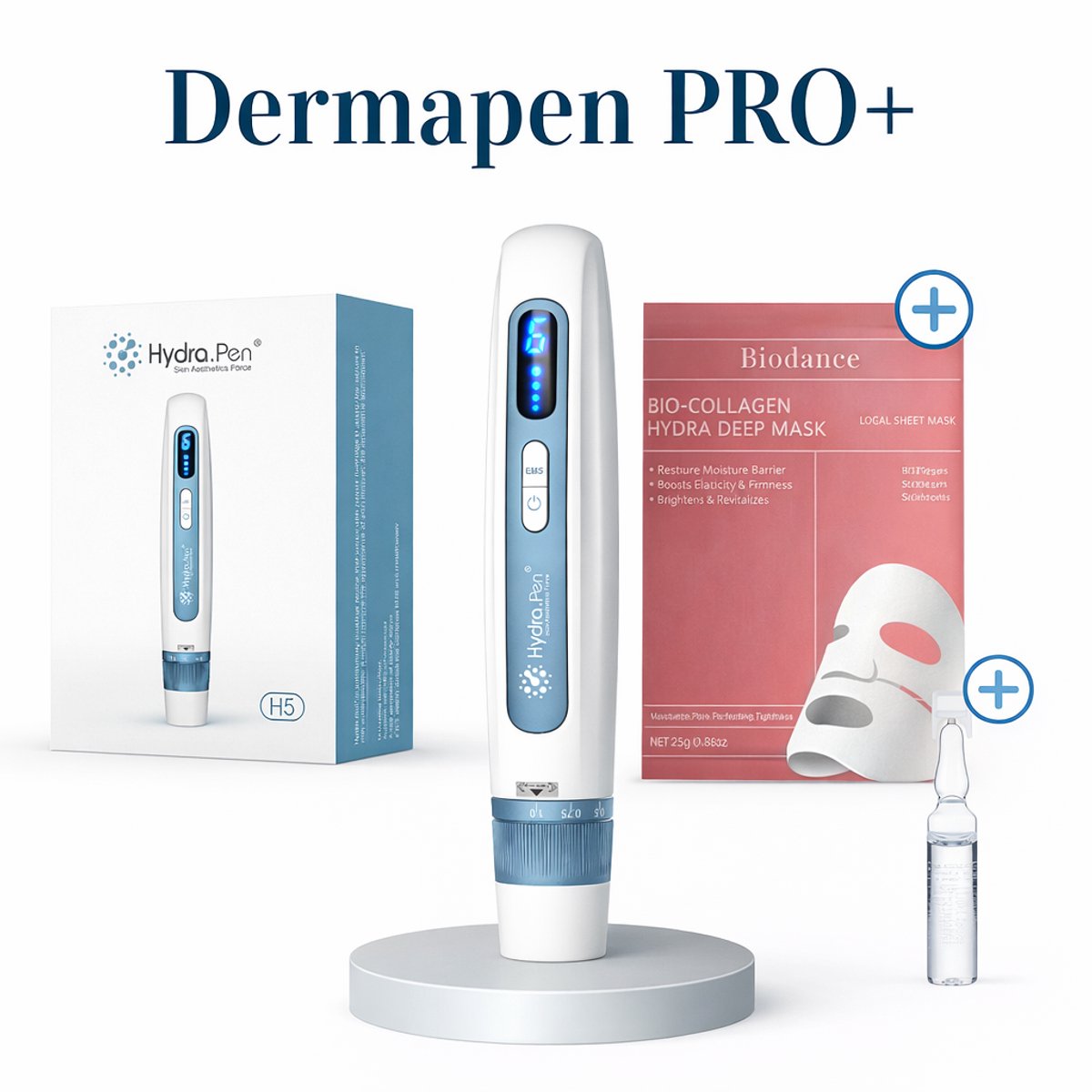 Elektrische Dermapen – Microneedling & EMS Huidverjonging | GRATIS Collageen Masker + Hyaluronic Acid Serum