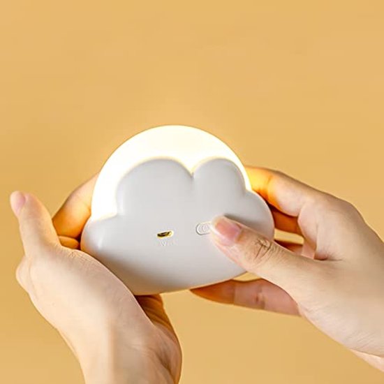 Baby-nachtlampje & Voedingslamp - Wolkvormige LED-nachtlamp voor kinderen - Dimbaar, op batterijen werkend bedlampje - Kraamtijd, babybenodigdheden, kraamcadeau voor meisjes van Merkloos — afbeelding 2