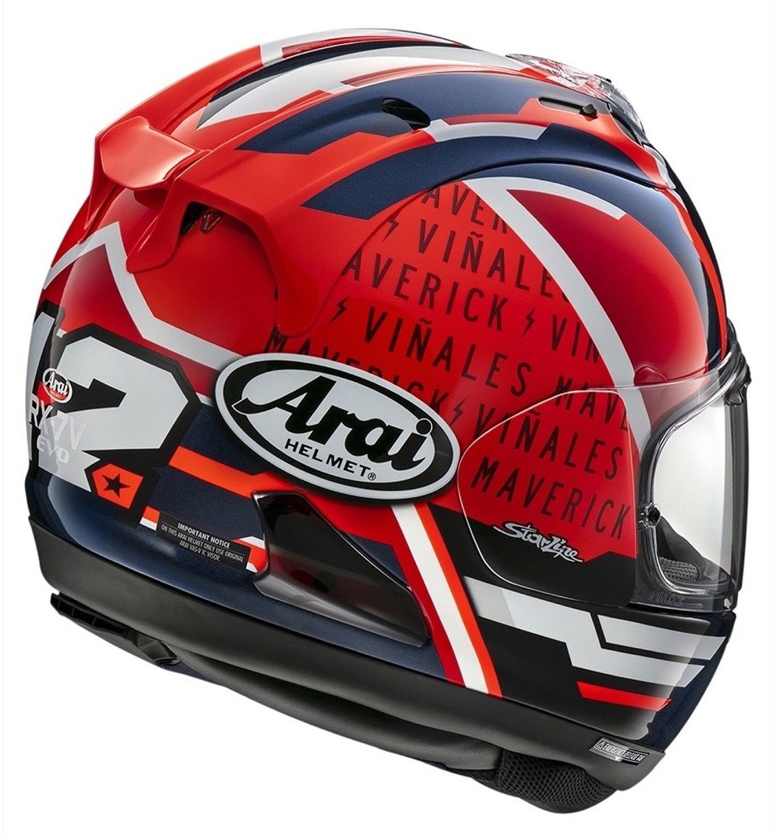 Arai RX-7V EVO Maverick Viñales Integraalhelm - Maat L - Helm – foto 4