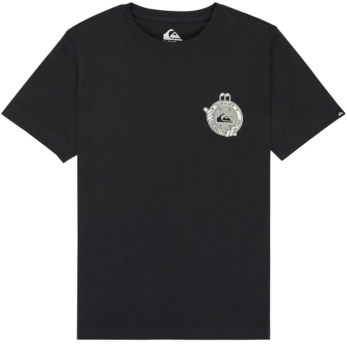 Quiksilver Street Echo T-shirt Met Korte Mouwen 8 Years Jongen Zwart