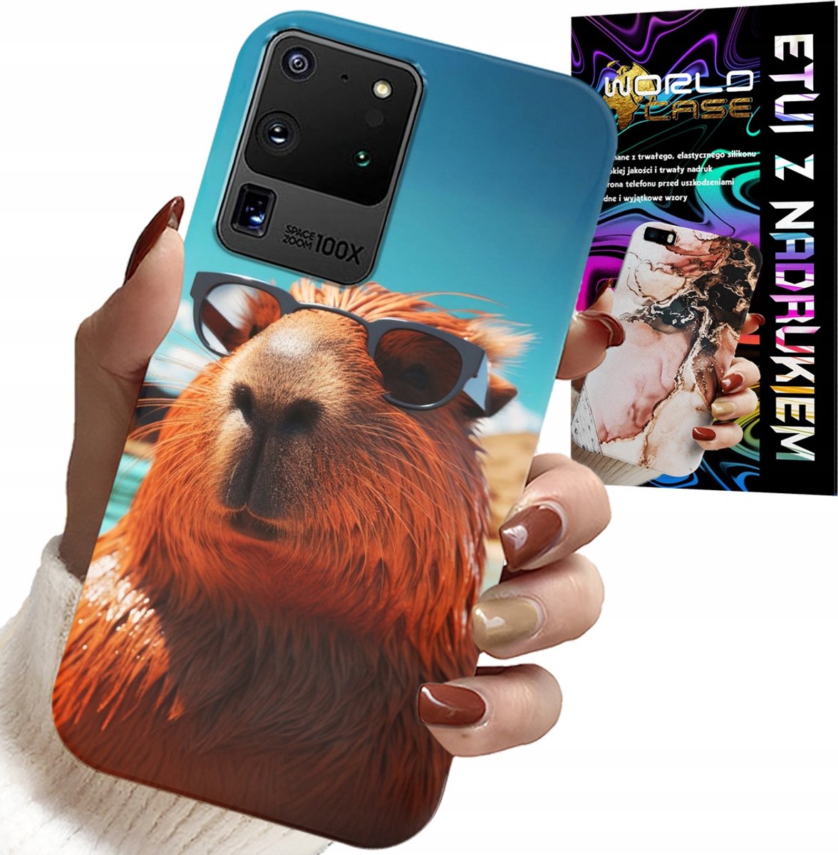 HOES VOOR SAMSUNG GALAXY S20 Ultra - SWEET CAPIBARA, CAPIBARA CASE + FOLIE