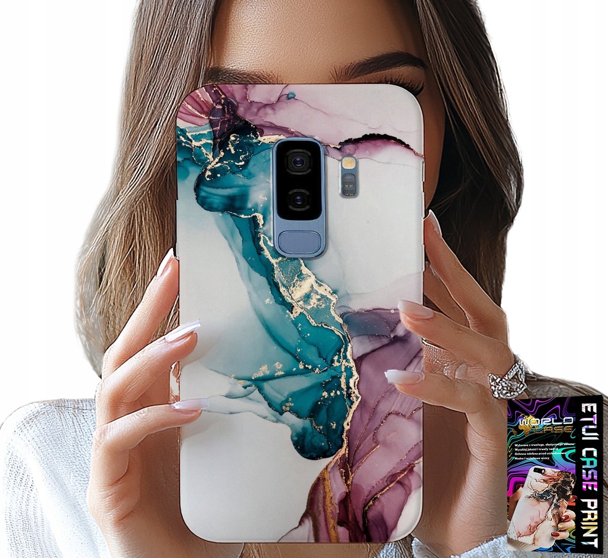 HOESJE VOOR SAMSUNG GALAXY S9 PLUS - ELEGANT MARMERMODIEUS VROUWELIJK HOESJE