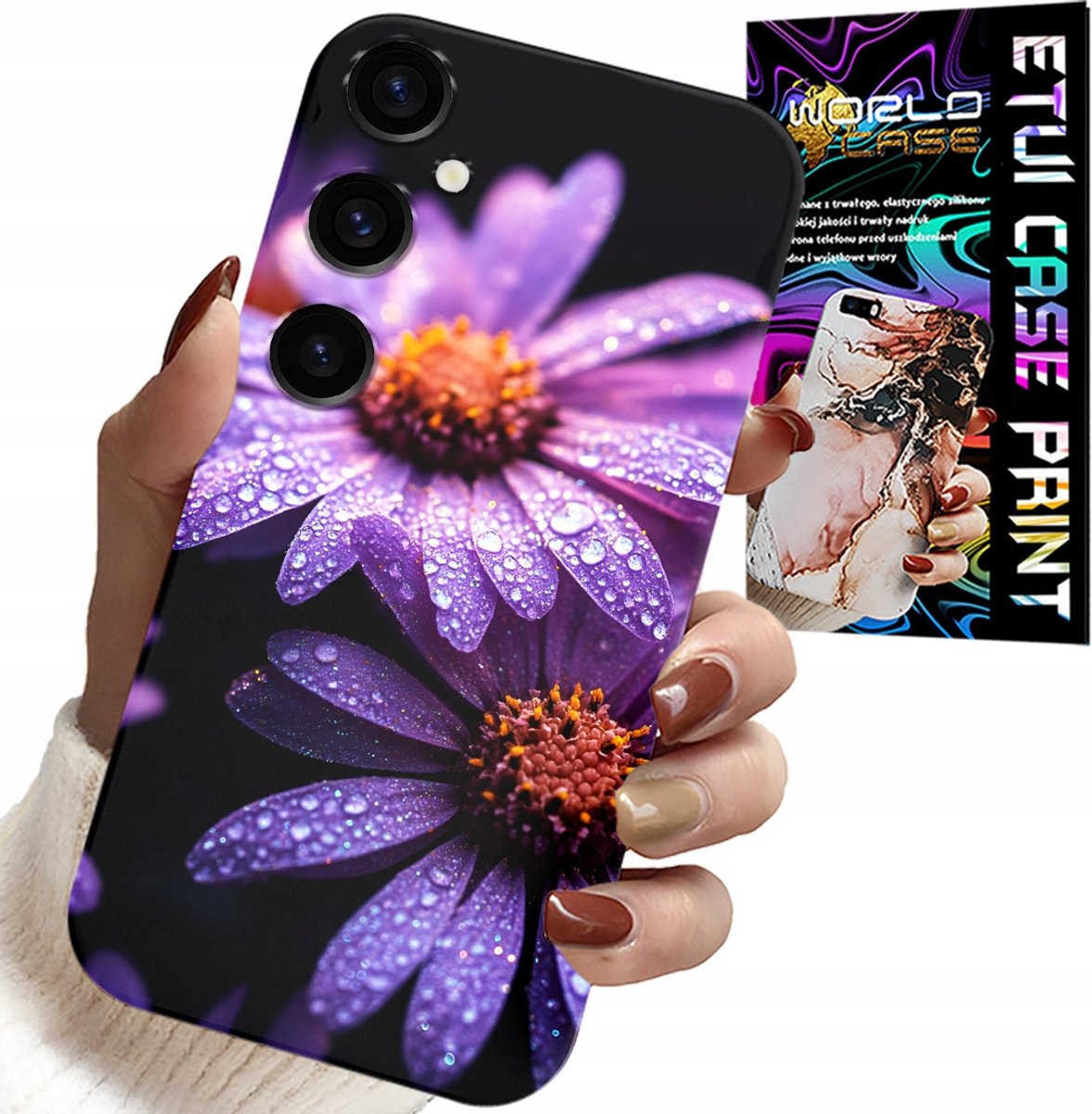 HOESJE VOOR SAMSUNG GALAXY M15 5G - ROZE MARGRIETJES