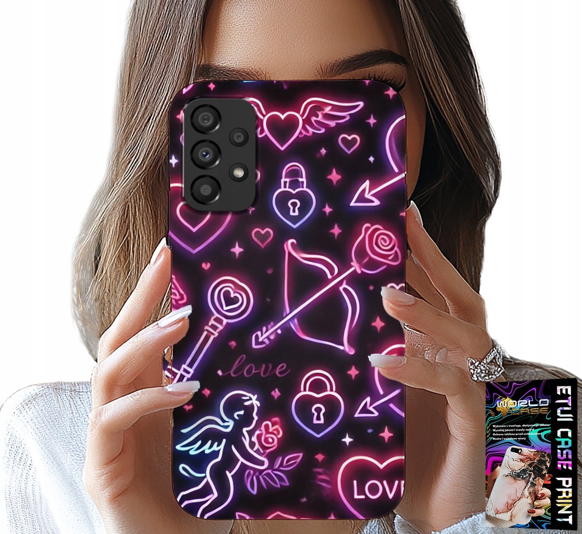 HOESJE VOOR SAMSUNG GALAXY A53 5G - VALENTIJNSDAGHOESJE, LOOT, CUPID, HARTJES