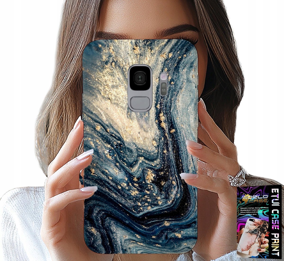 HOESJE VOOR SAMSUNG GALAXY S9 - HOESJE MET ELEGANT STEENPATROON